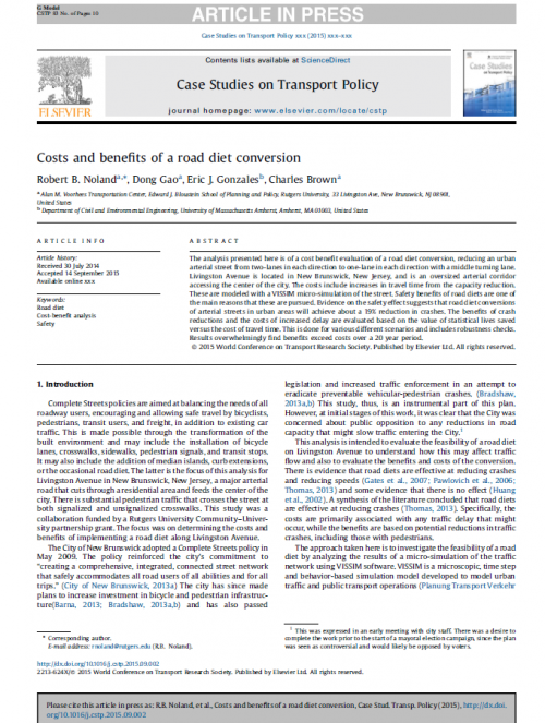 cost and benefit of road diet cover image 500x663 1